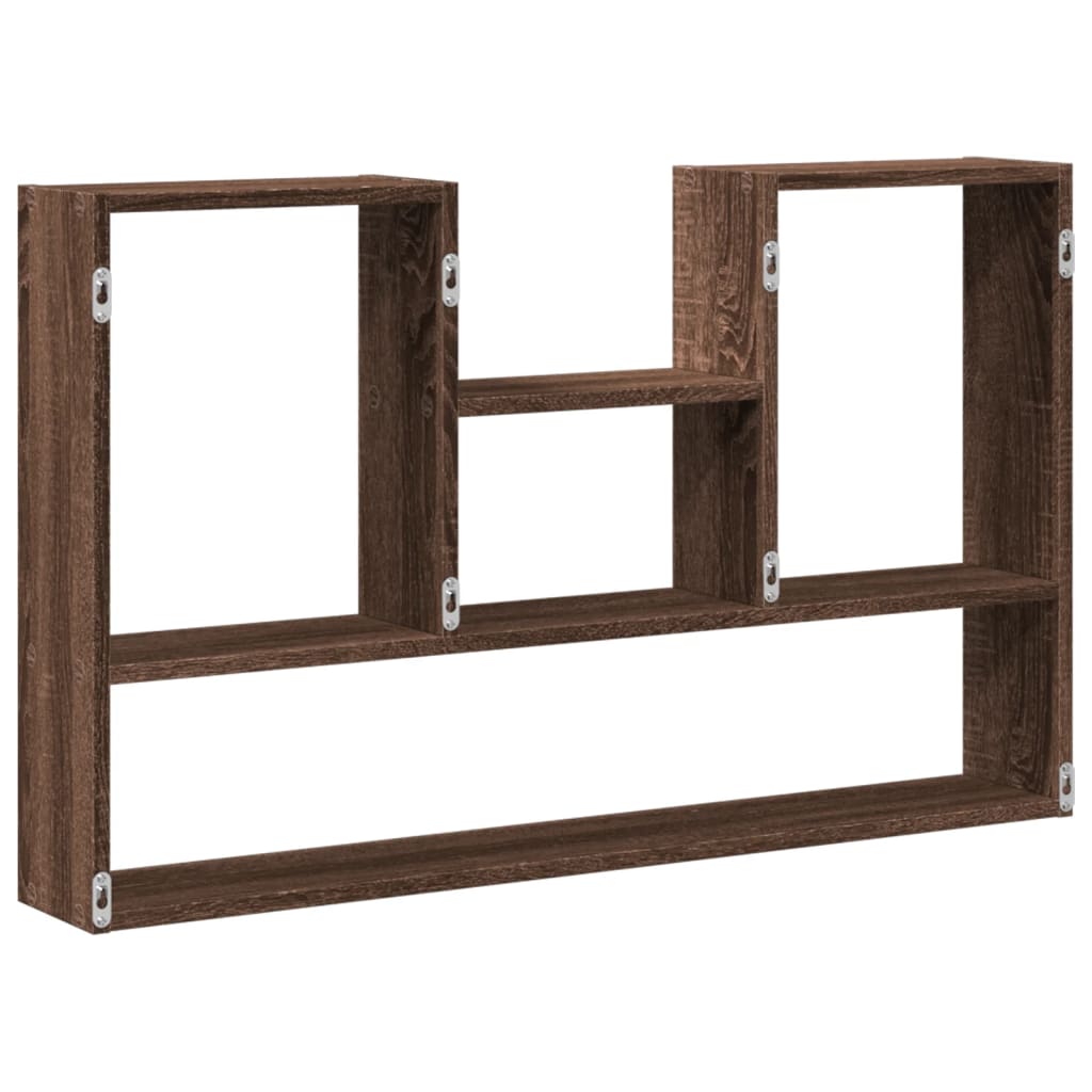 Étagère murale chêne marron 99x15x60 cm bois d'ingénierie - XIOS