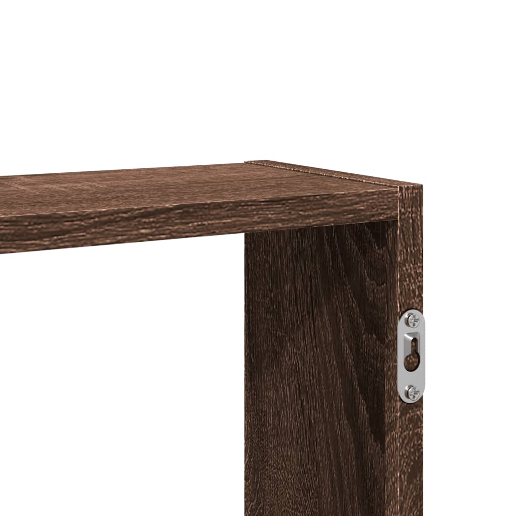 Étagère murale chêne marron 99x15x60 cm bois d'ingénierie - XIOS