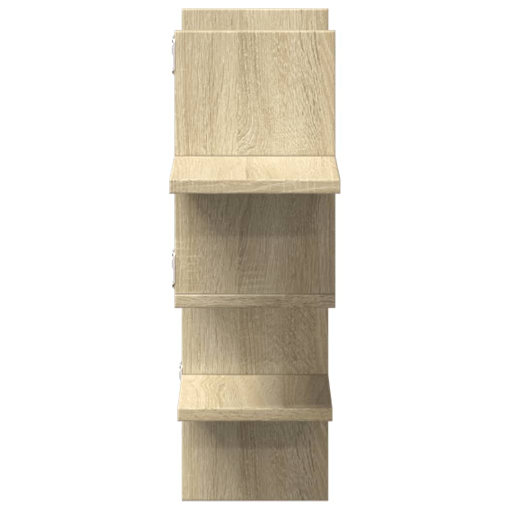 Étagère murale chêne sonoma 124,5x18x60,5 cm bois d'ingénierie - XIOS