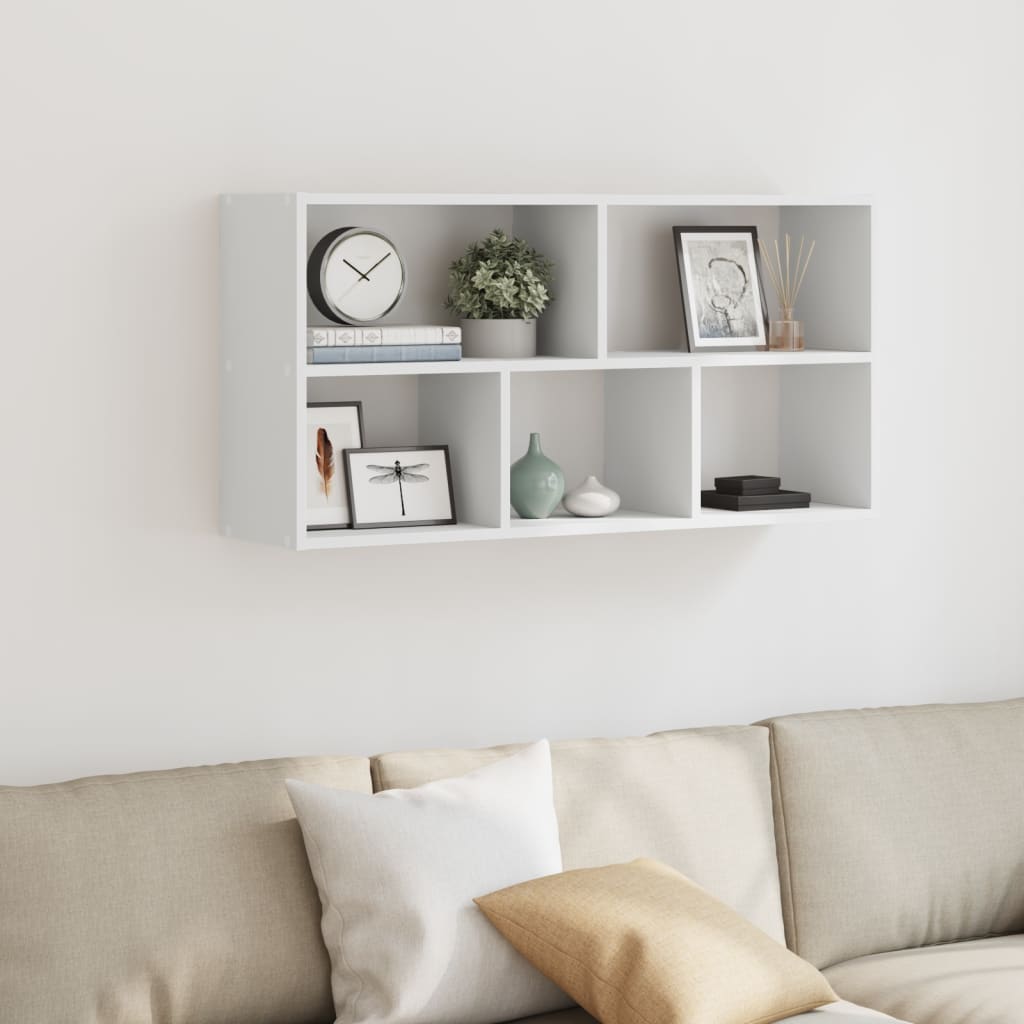 Étagère murale blanc 100x25x50 cm bois d'ingénierie - XIOS