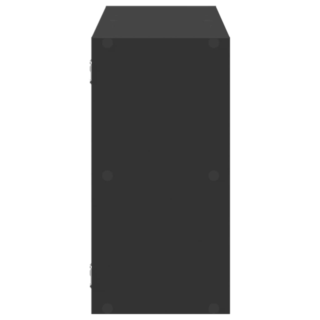 Étagère murale noir 100x25x50 cm bois d'ingénierie - XIOS