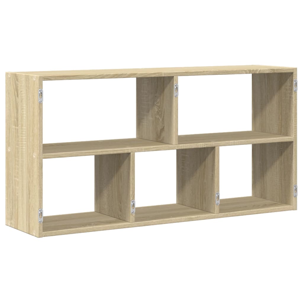 Étagère murale chêne sonoma 100x25x50 cm bois d'ingénierie - XIOS