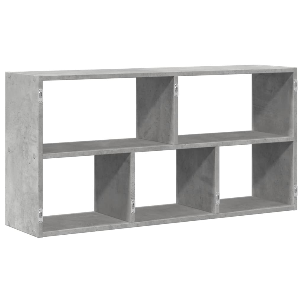 Étagère murale gris béton 100x25x50 cm bois d'ingénierie - XIOS