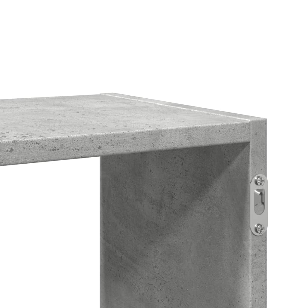 Étagère murale gris béton 100x25x50 cm bois d'ingénierie - XIOS