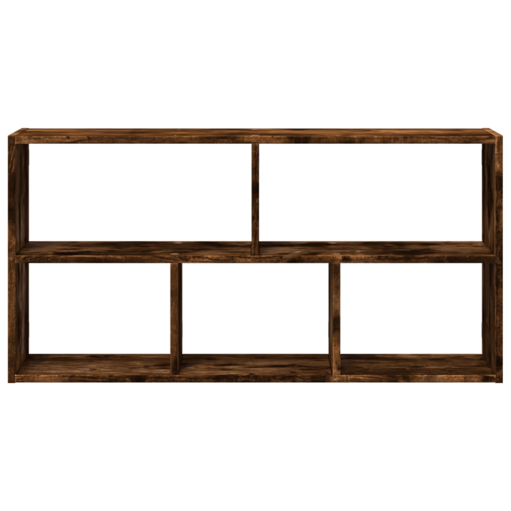 Étagère murale chêne fumé 100x25x50 cm bois d'ingénierie - XIOS