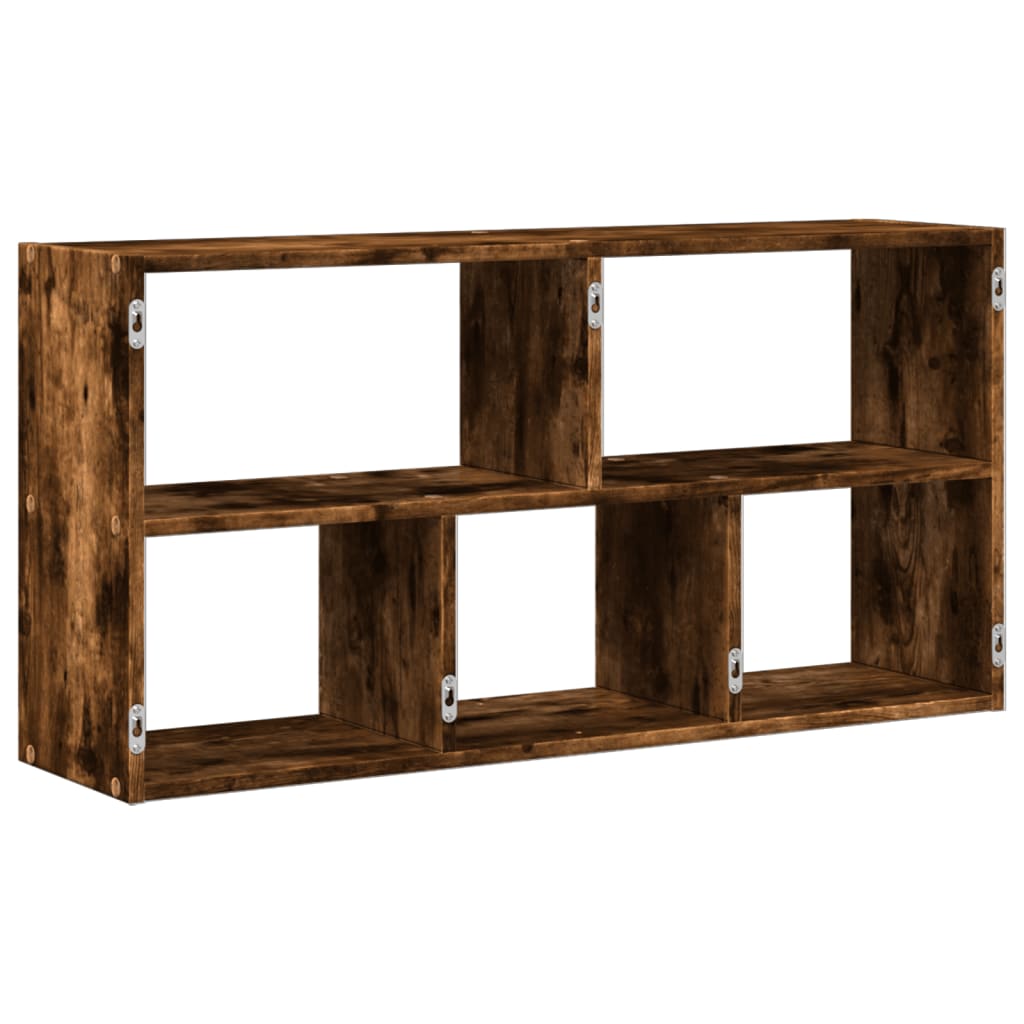 Étagère murale chêne fumé 100x25x50 cm bois d'ingénierie - XIOS