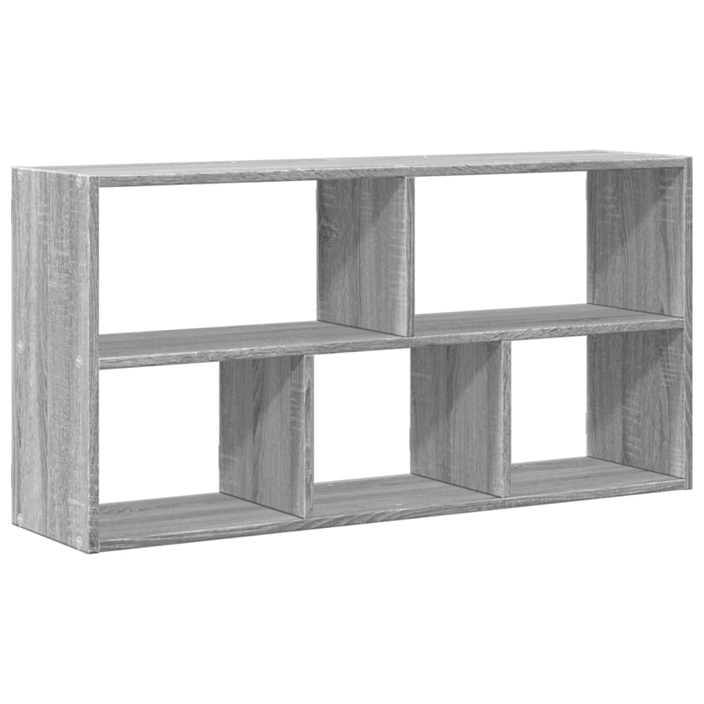 Étagère murale sonoma gris 100x25x50 cm bois ingénierie - XIOS