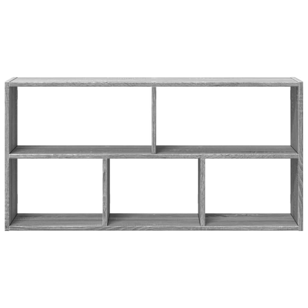 Étagère murale sonoma gris 100x25x50 cm bois ingénierie - XIOS