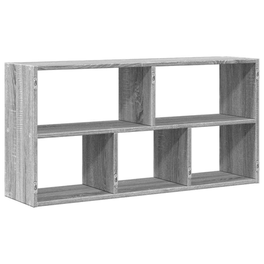 Étagère murale sonoma gris 100x25x50 cm bois ingénierie - XIOS