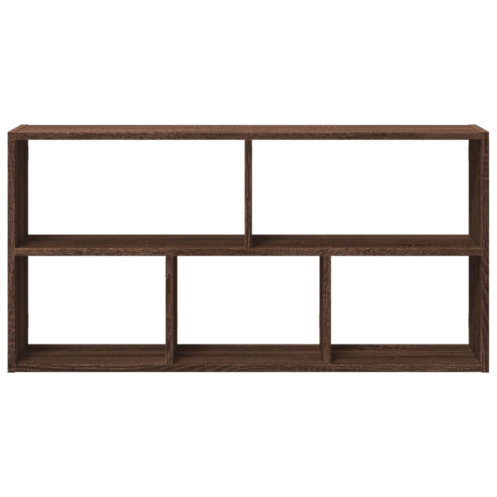 Étagère murale chêne marron 100x25x50 cm bois d'ingénierie - XIOS
