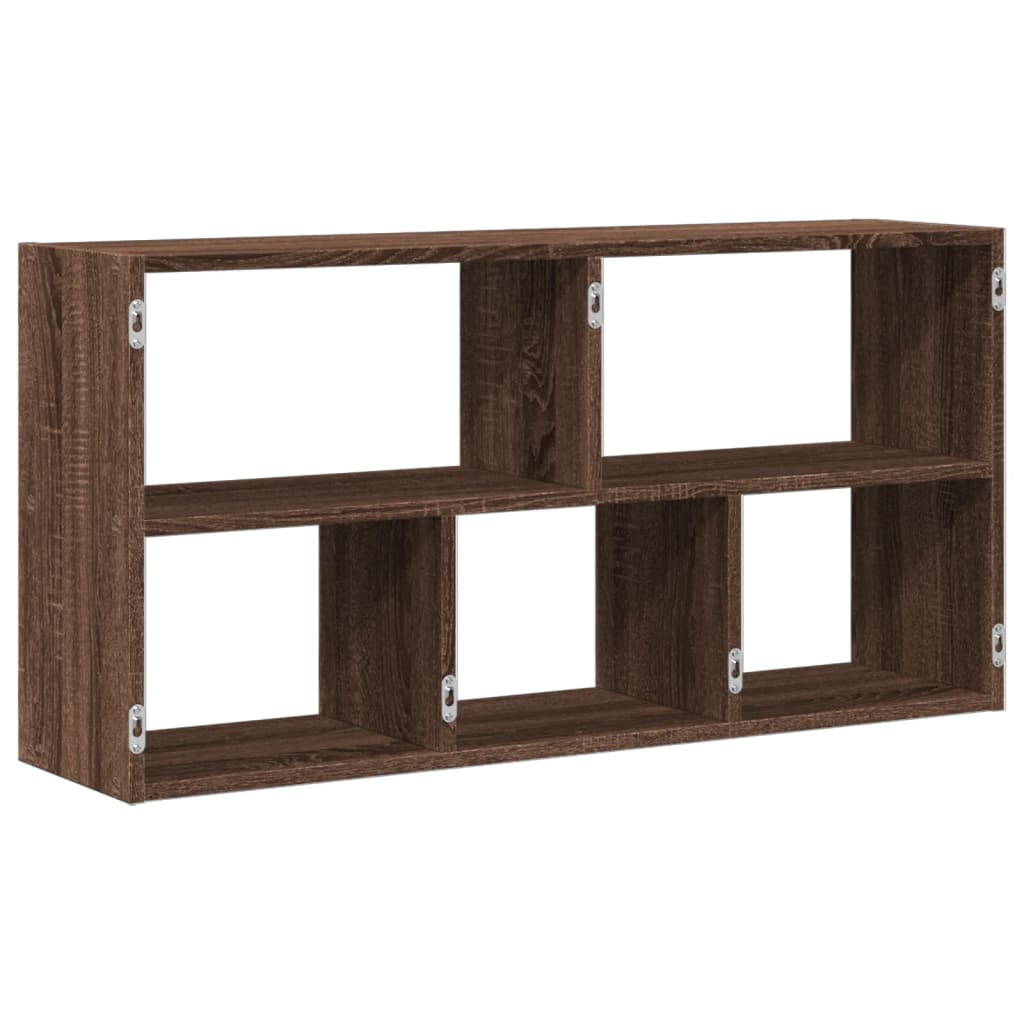 Étagère murale chêne marron 100x25x50 cm bois d'ingénierie - XIOS