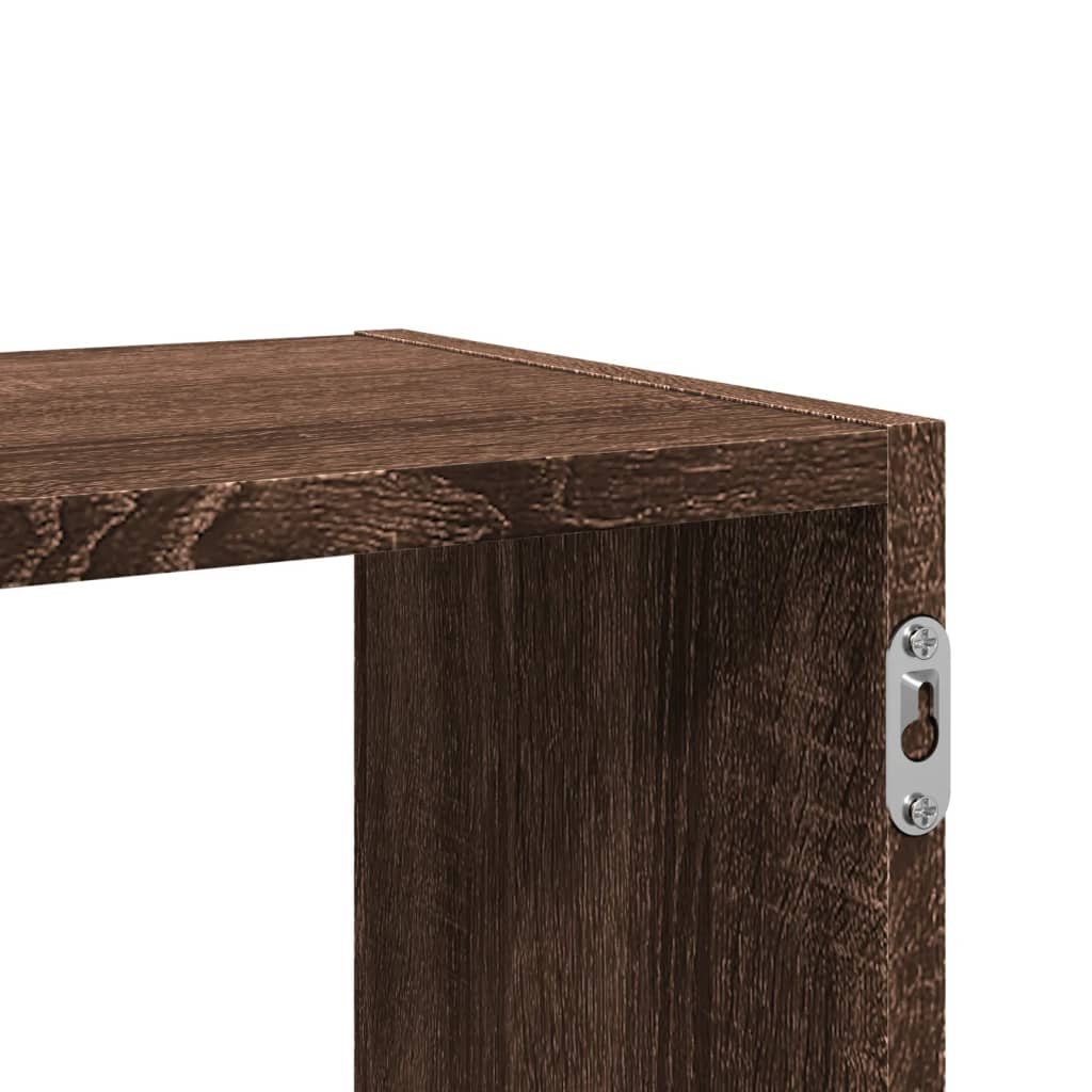 Étagère murale chêne marron 100x25x50 cm bois d'ingénierie - XIOS