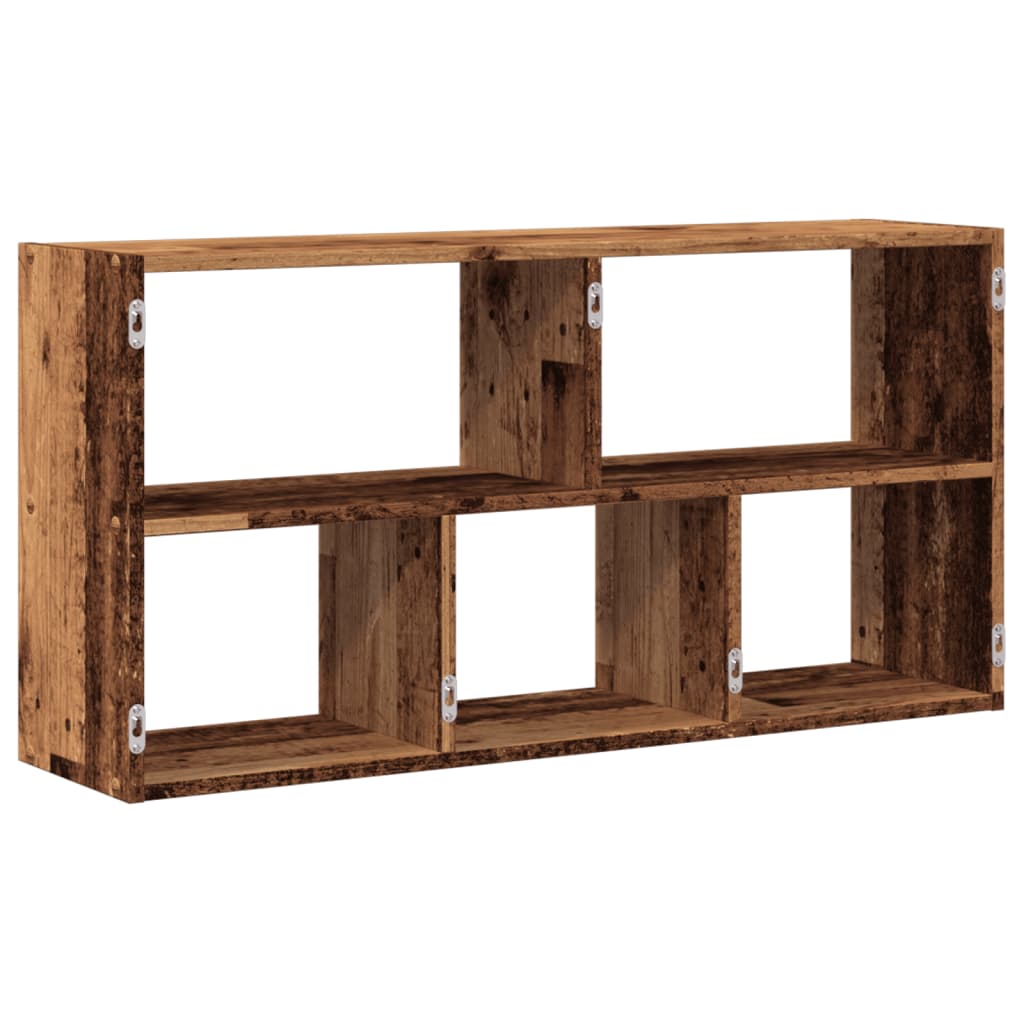 Étagère murale vieux bois 100x25x50 cm bois d'ingénierie - XIOS