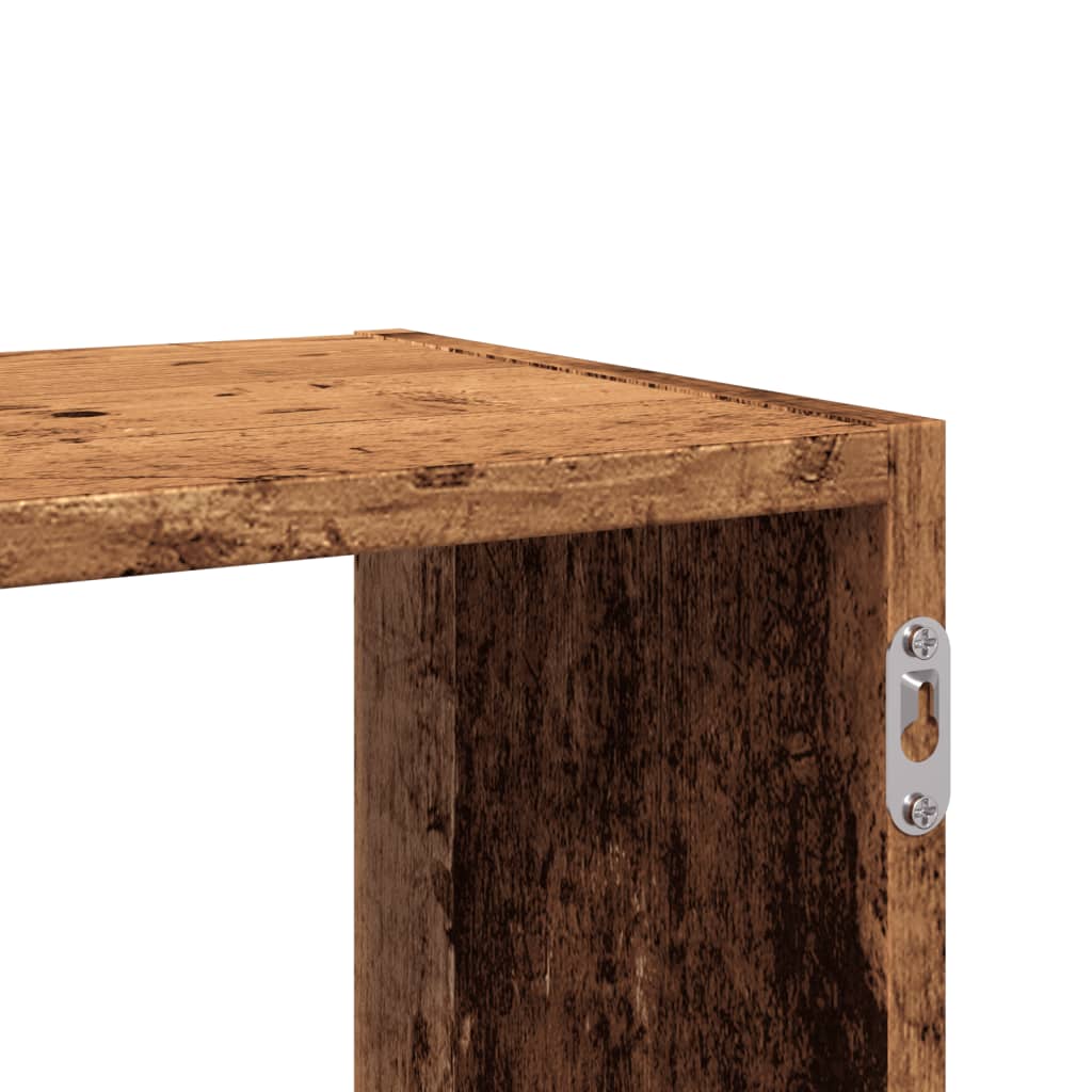 Étagère murale vieux bois 100x25x50 cm bois d'ingénierie - XIOS