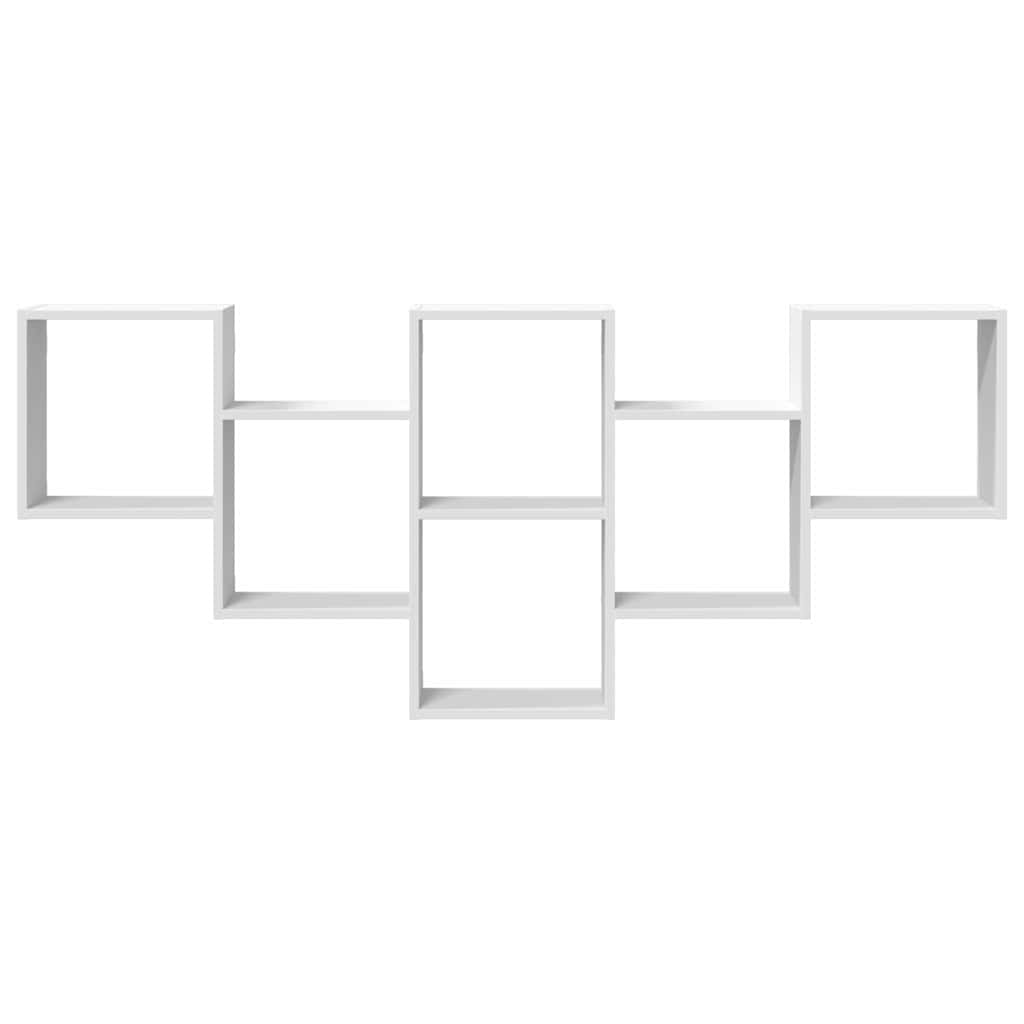 Étagère murale blanc 159x18x66 cm bois d'ingénierie - XIOS