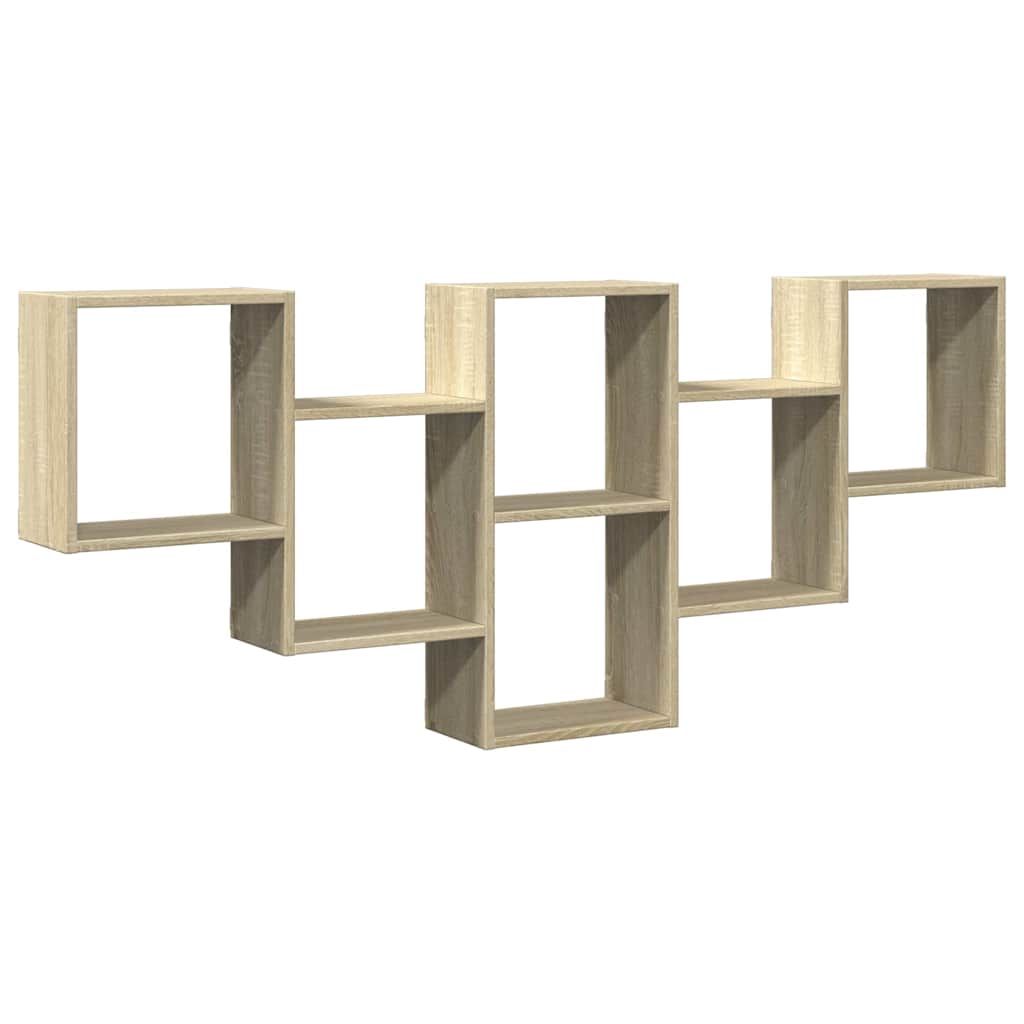 Étagère murale chêne sonoma 159x18x66 cm bois d'ingénierie - XIOS
