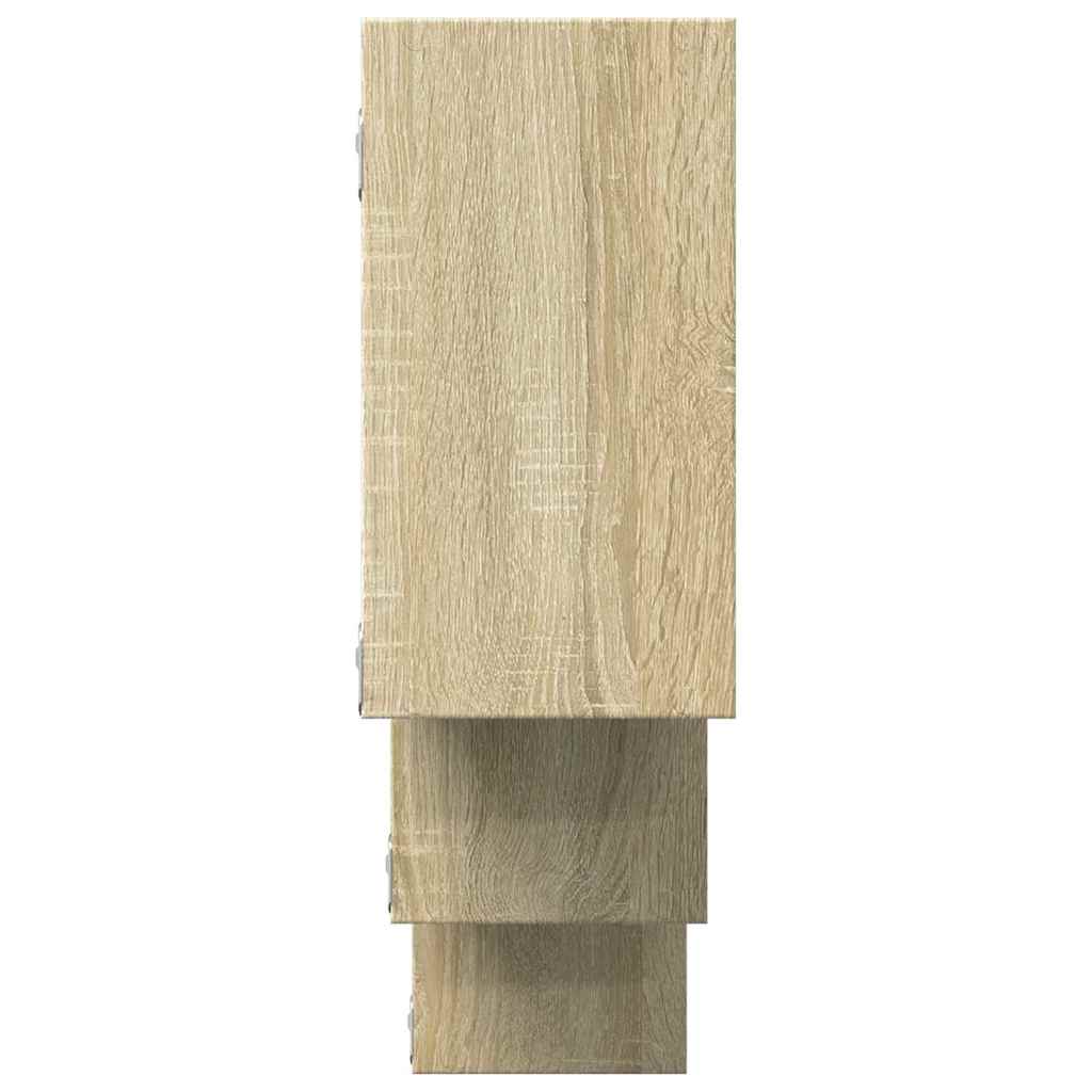 Étagère murale chêne sonoma 159x18x66 cm bois d'ingénierie - XIOS