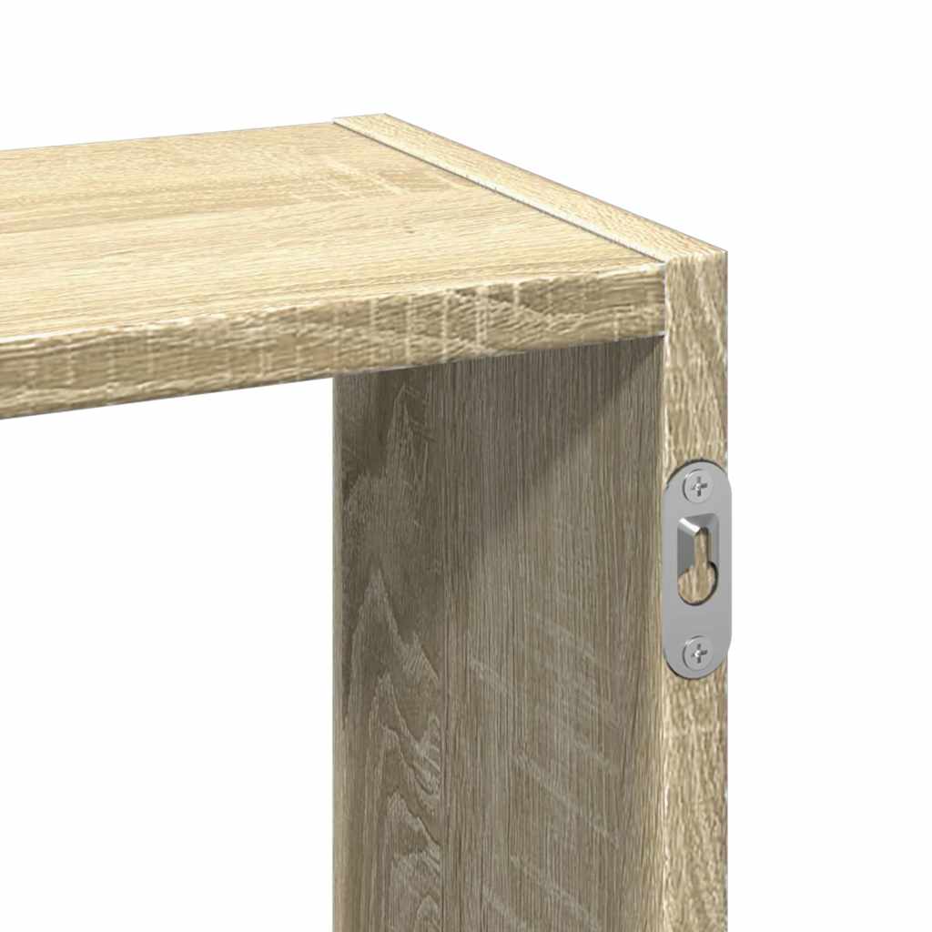 Étagère murale chêne sonoma 159x18x66 cm bois d'ingénierie - XIOS