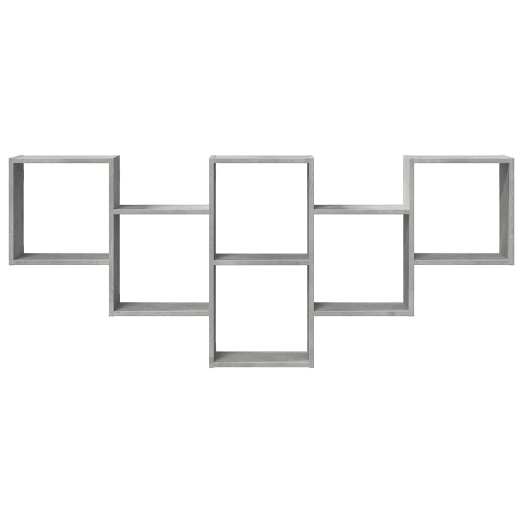 Étagère murale gris béton 159x18x66 cm bois d'ingénierie - XIOS