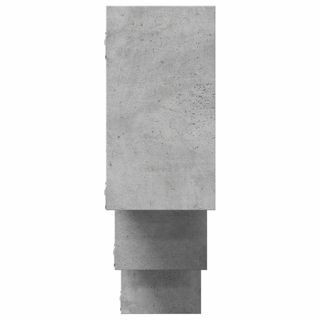 Étagère murale gris béton 159x18x66 cm bois d'ingénierie - XIOS