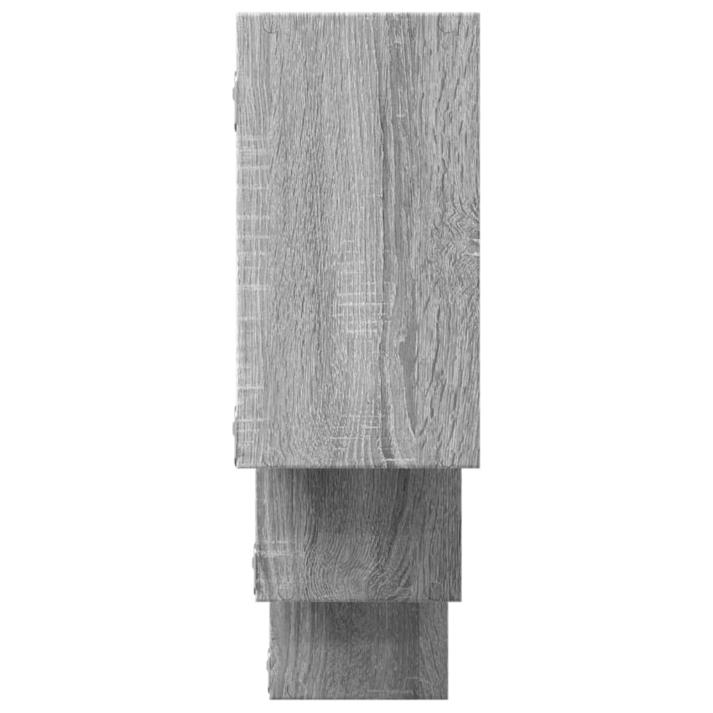 Étagère murale sonoma gris 159x18x66 cm bois ingénierie - XIOS