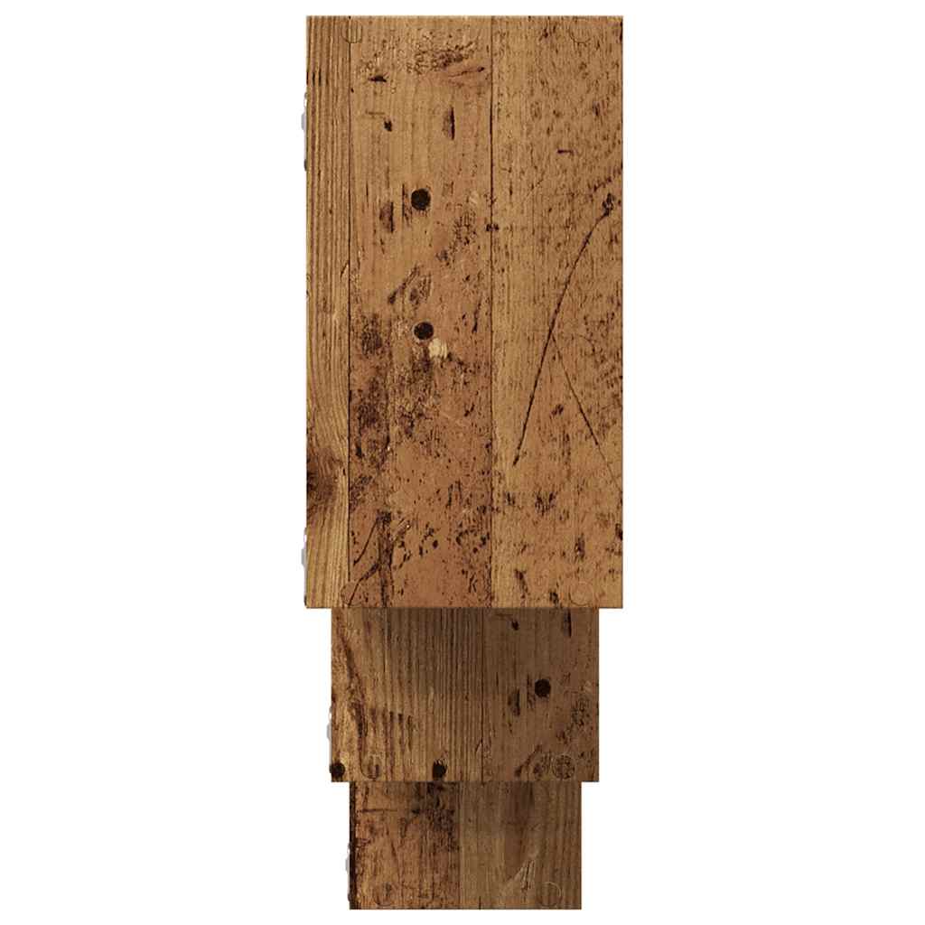 Étagère murale vieux bois 159x18x66 cm bois d'ingénierie - XIOS
