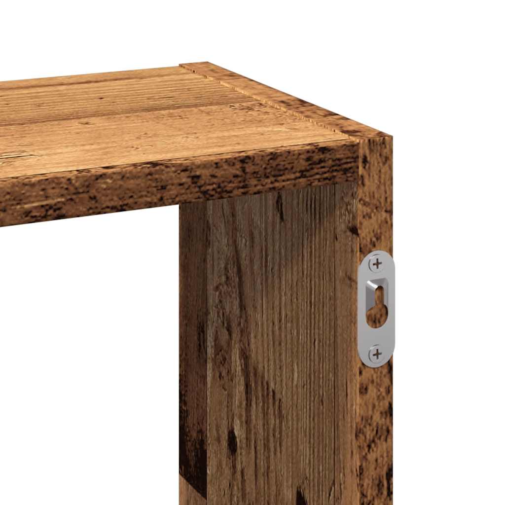 Étagère murale vieux bois 159x18x66 cm bois d'ingénierie - XIOS