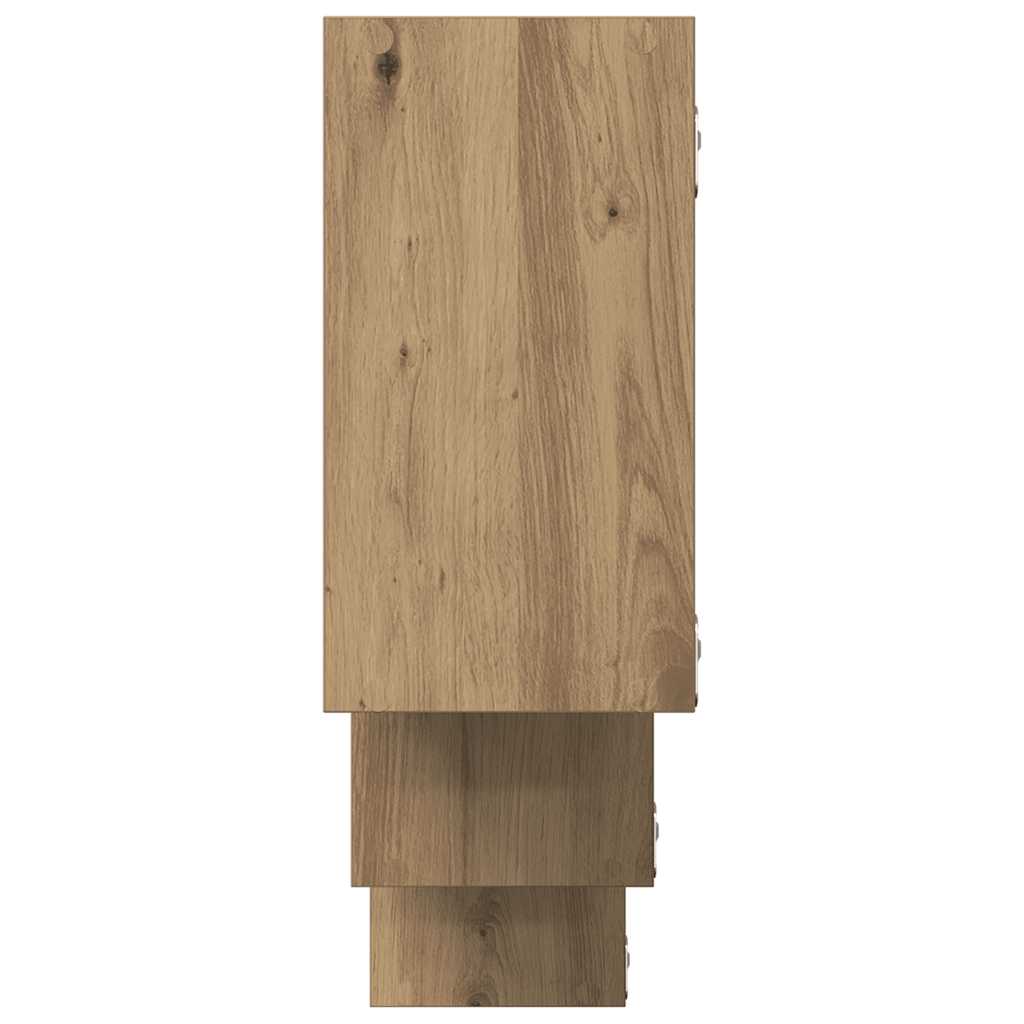 Étagère murale chêne artisanal 159x18x66 cm bois d'ingénierie - XIOS