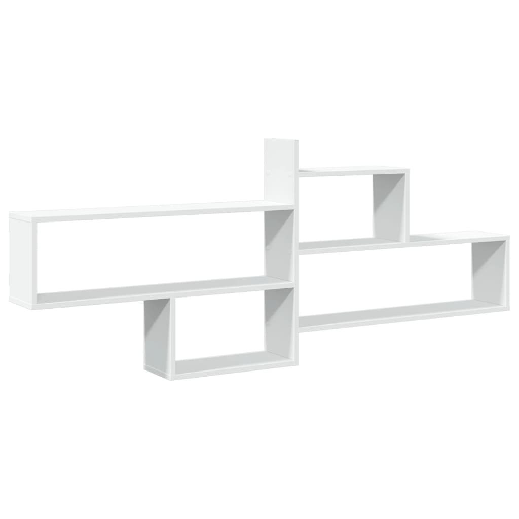 Étagère murale blanc 167,5x18x68 cm bois d'ingénierie - XIOS