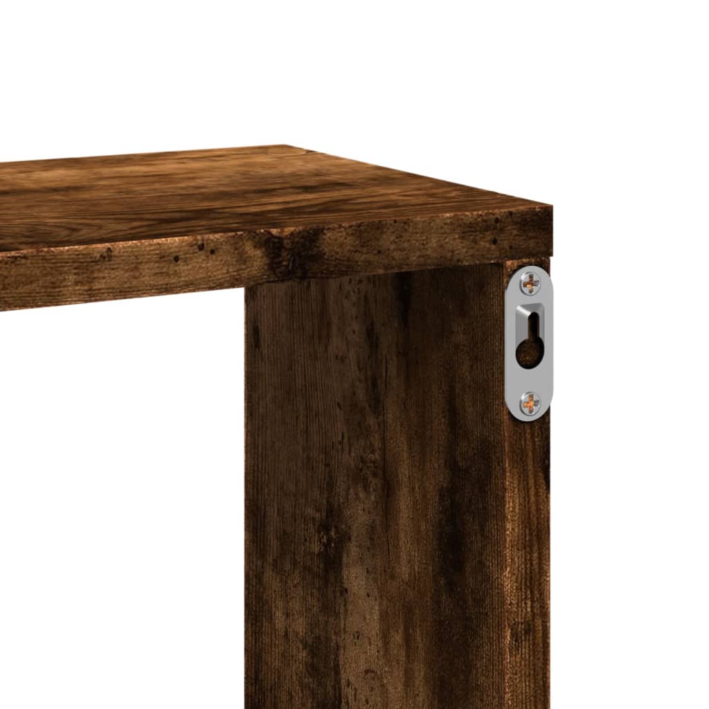 Étagère murale chêne fumé 167,5x18x68 cm bois d'ingénierie - XIOS