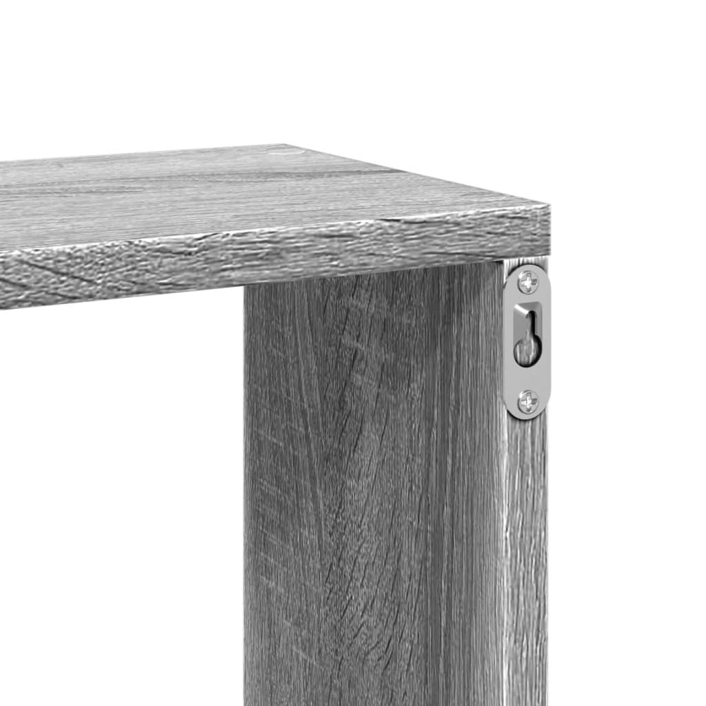 Étagère murale sonoma gris 167,5x18x68 cm bois ingénierie - XIOS