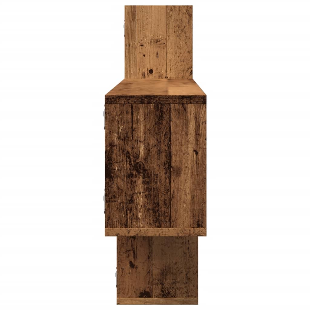 Étagère murale vieux bois 167,5x18x68 cm bois d'ingénierie - XIOS