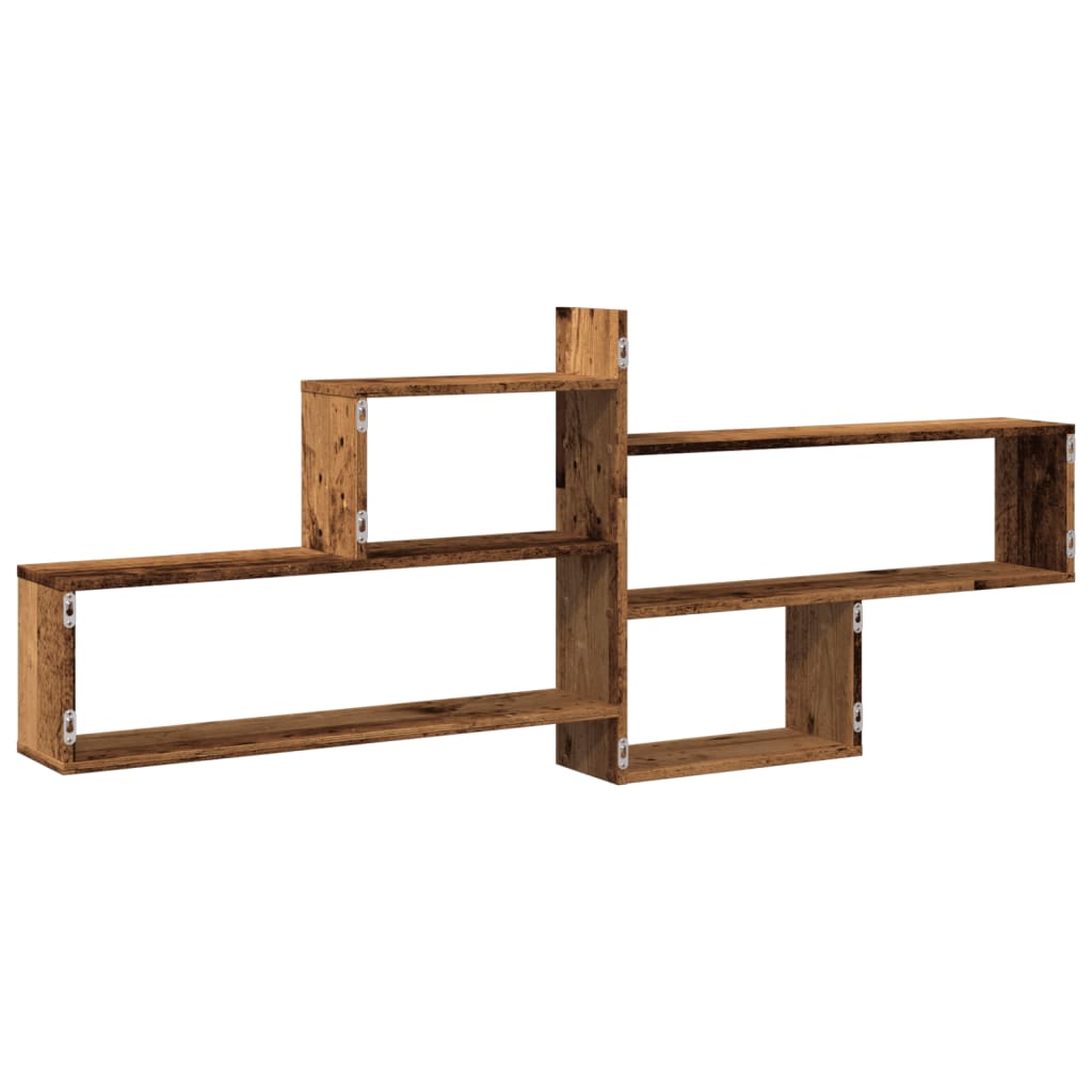 Étagère murale vieux bois 167,5x18x68 cm bois d'ingénierie - XIOS
