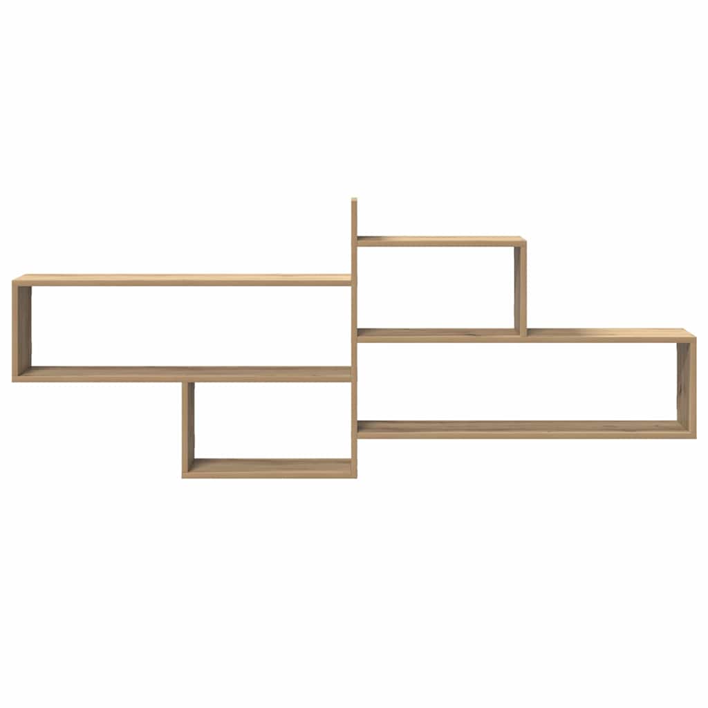 Étagère murale chêne artisanal 167,5x18x68 cm bois ingénierie - XIOS