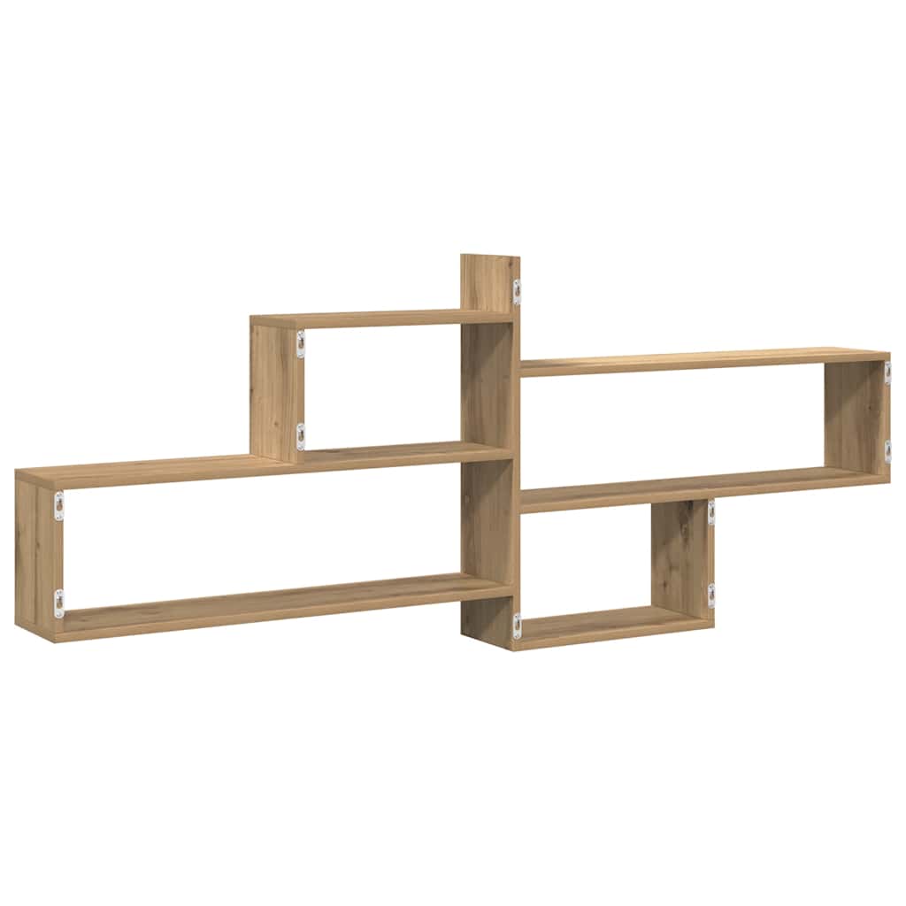 Étagère murale chêne artisanal 167,5x18x68 cm bois ingénierie - XIOS