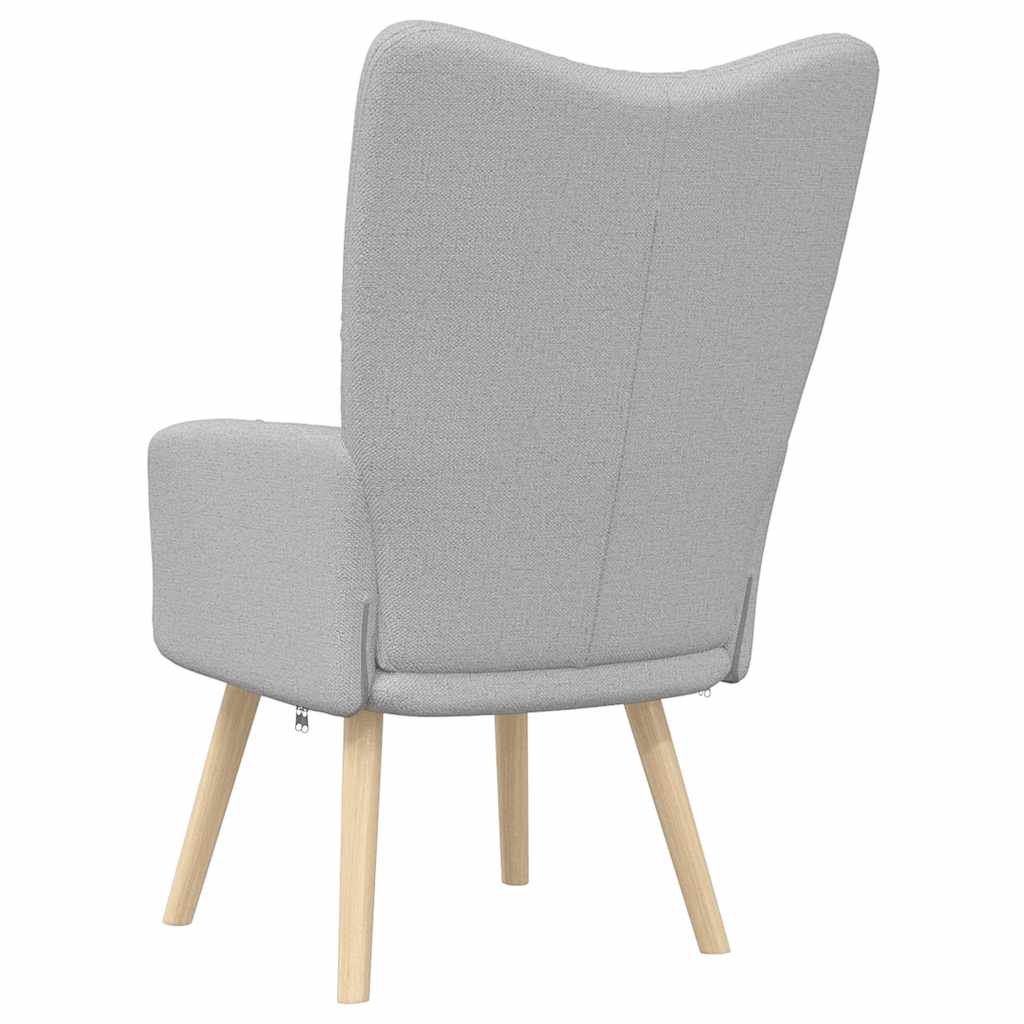 Chaise de relaxation gris nuage tissu - XIOS