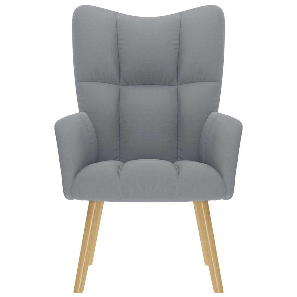 Chaise de relaxation Gris clair Tissu - XIOS