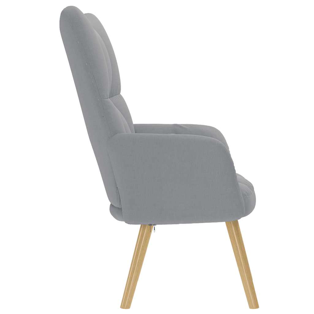 Chaise de relaxation Gris clair Tissu - XIOS