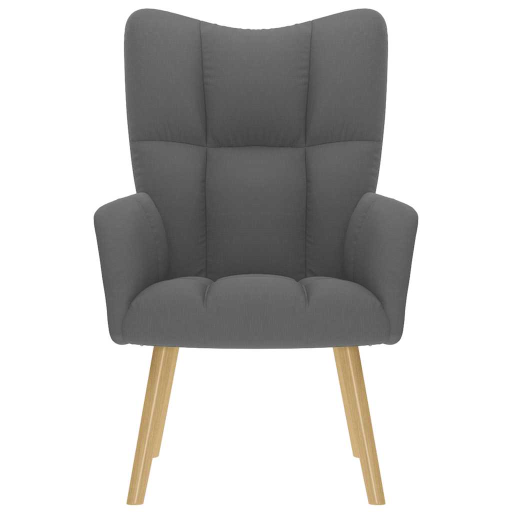 Chaise de relaxation Gris foncé Tissu - XIOS