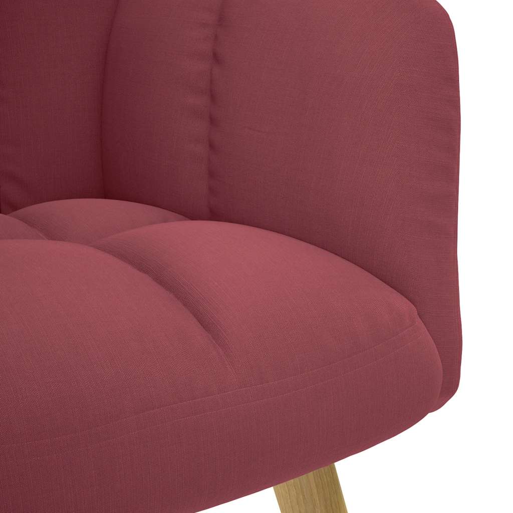 Chaise de relaxation Rouge bordeaux Tissu - XIOS