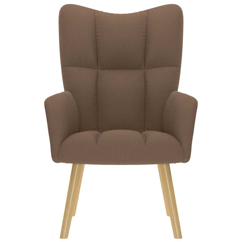 Chaise de relaxation Marron Tissu