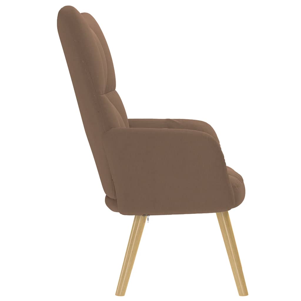 Chaise de relaxation Marron Tissu