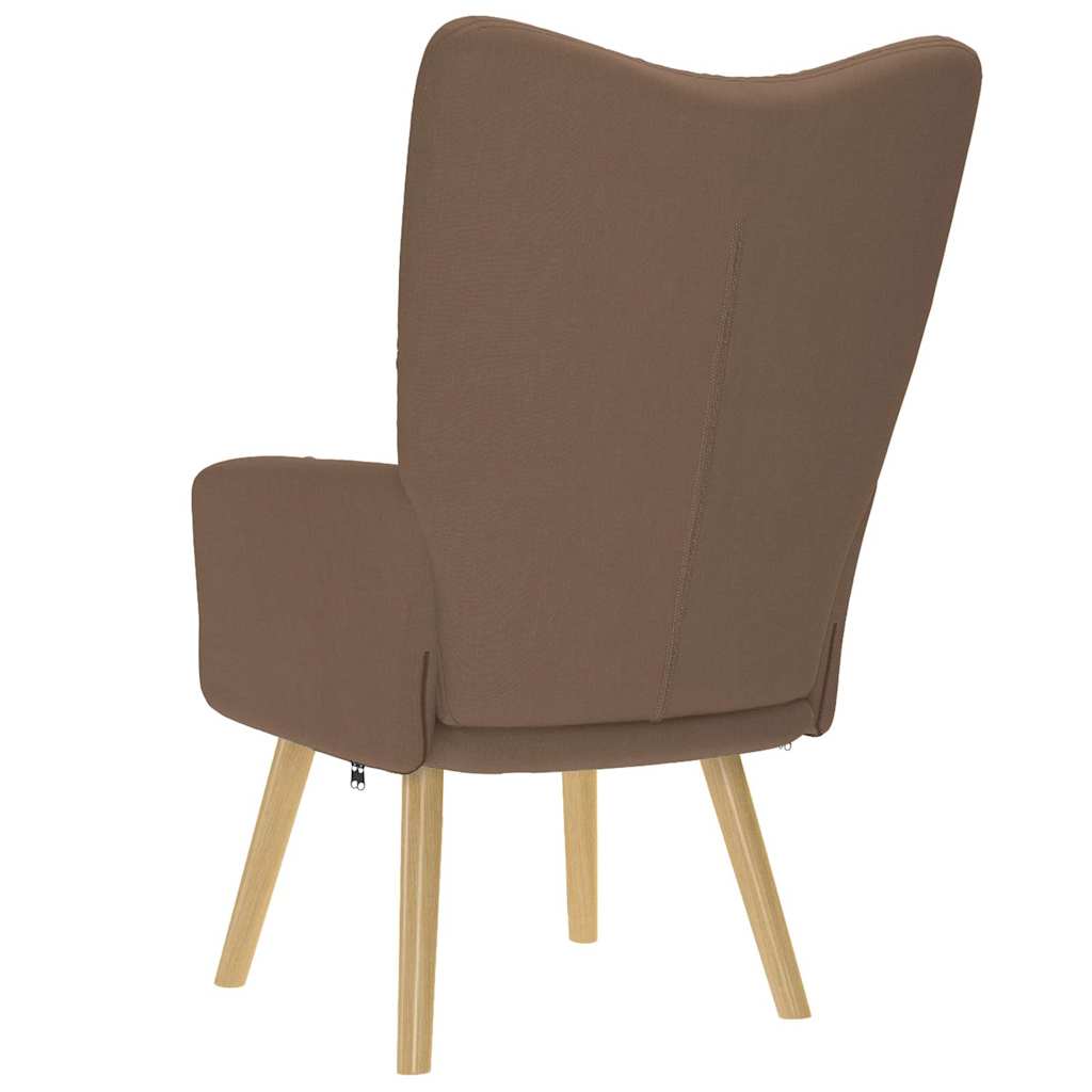 Chaise de relaxation Marron Tissu