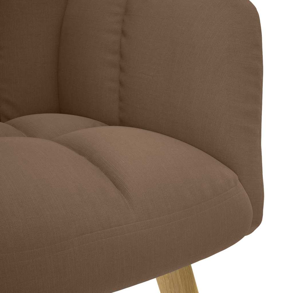 Chaise de relaxation Marron Tissu