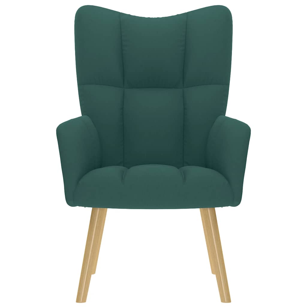 Chaise de relaxation Vert foncé Tissu - XIOS