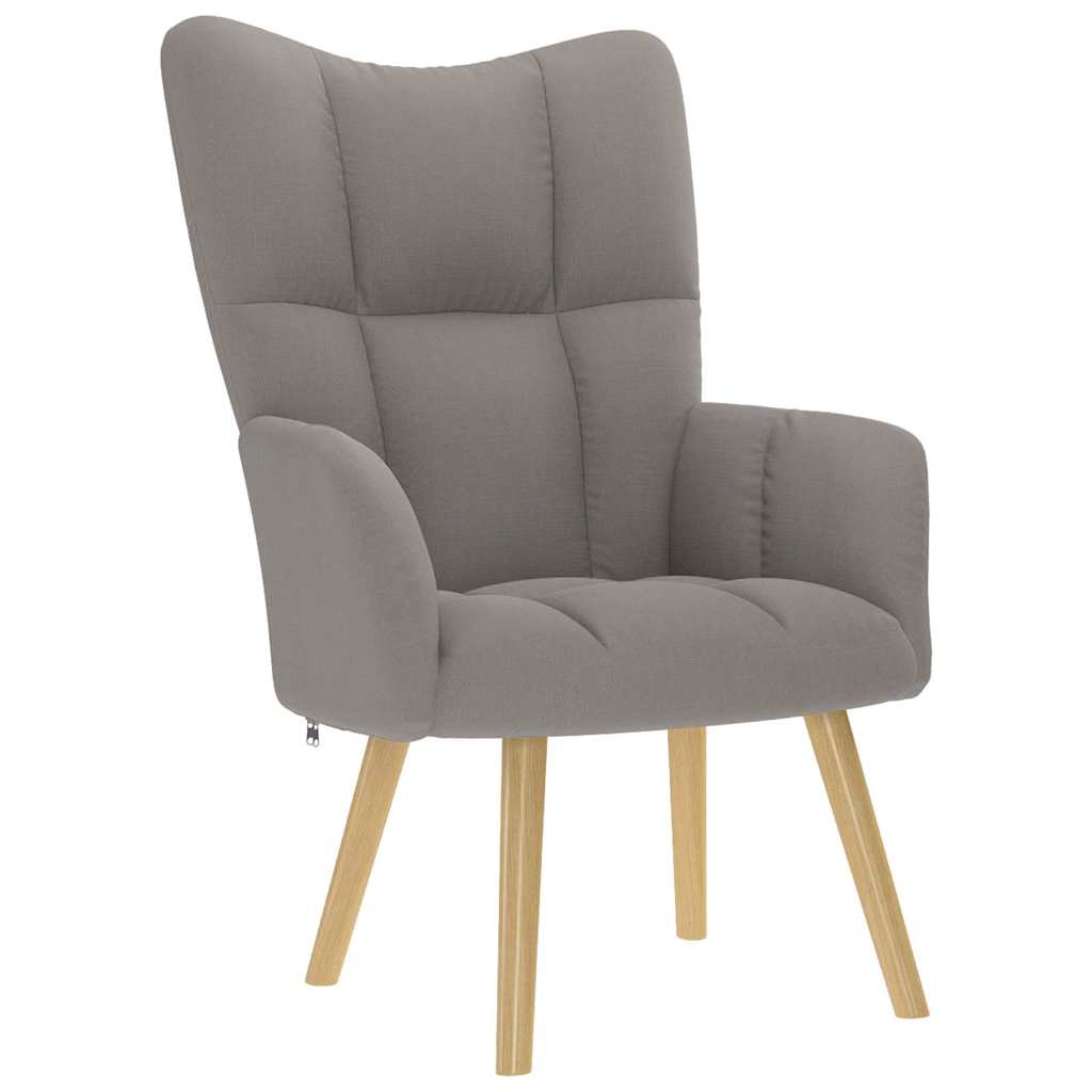 Chaise de relaxation Taupe Tissu