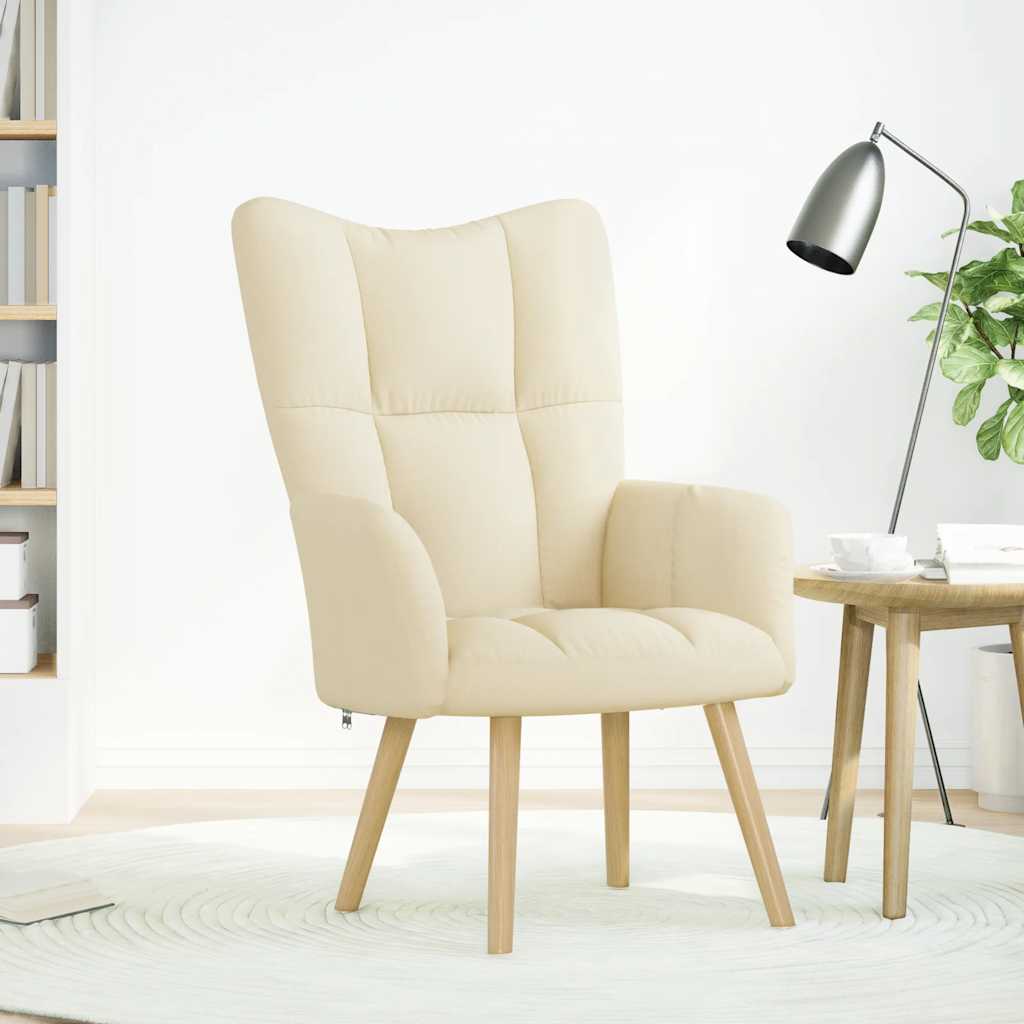 Chaise de relaxation Crème Tissu - XIOS