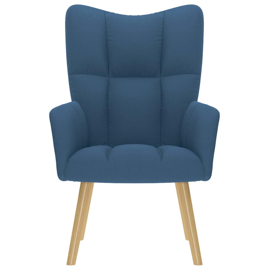Chaise de relaxation Bleu Tissu
