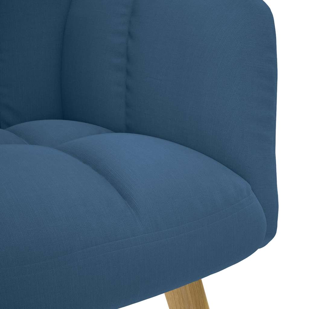 Chaise de relaxation Bleu Tissu