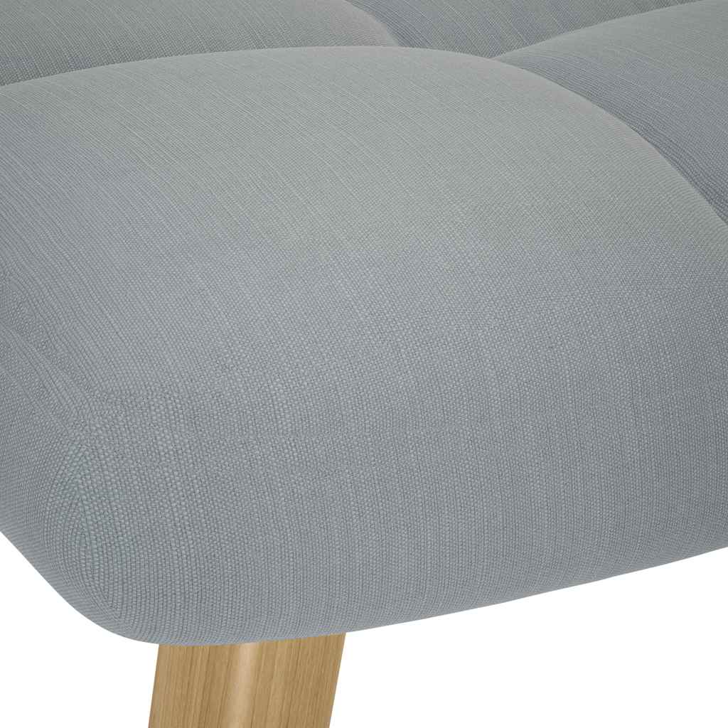 Chaise de relaxation avec repose-pied Gris clair Tissu - XIOS